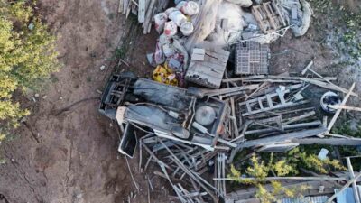 Kırıkkale'de Tofaş otomobilin takla atması sonucu meydana gelen trafik kazasında