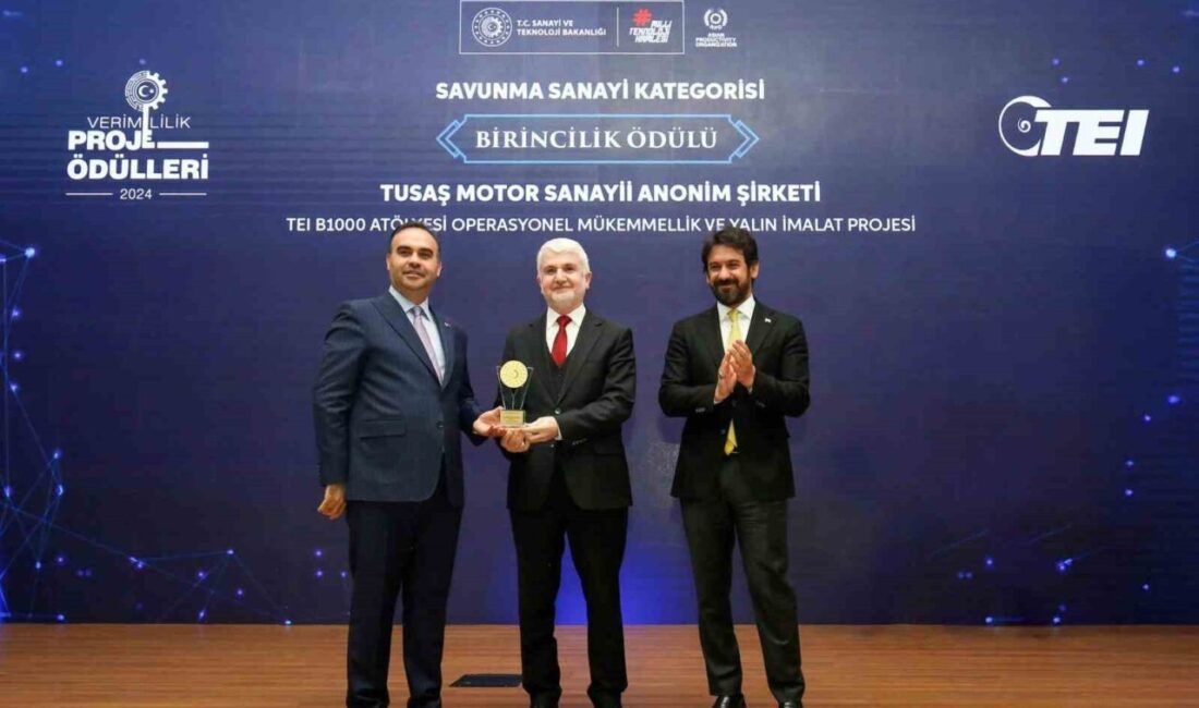 TEI, Verimlilik Proje Ödülleri'nde 4 farklı projesiyle birincilik ödülü aldı.
