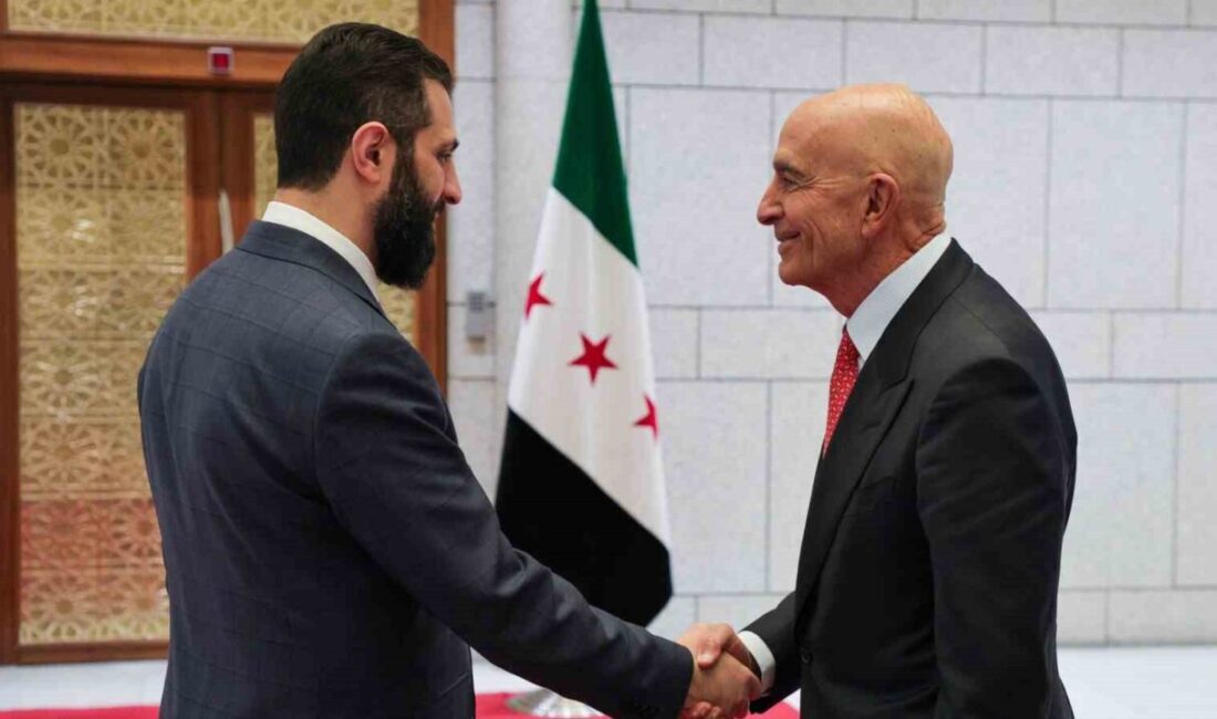 ABD Büyükelçisi Thomas Barrack, Suriye Devlet Başkanı Şara'yla buluşarak Suriye-İsrail