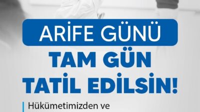 Türk Eğitim Sen Genel Başkanı Talip Geylan, arife gününün tam
