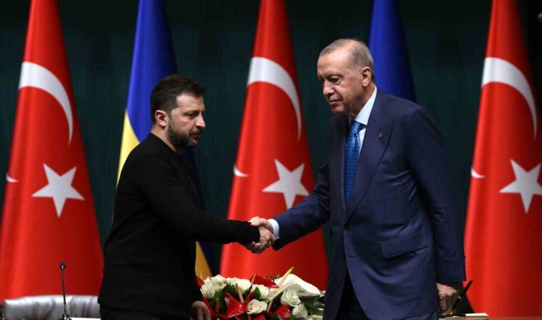 Ukrayna Devlet Başkanı Vladimir Zelenskiy, Türkiye Cumhurbaşkanı Recep Tayyip Erdoğan'la