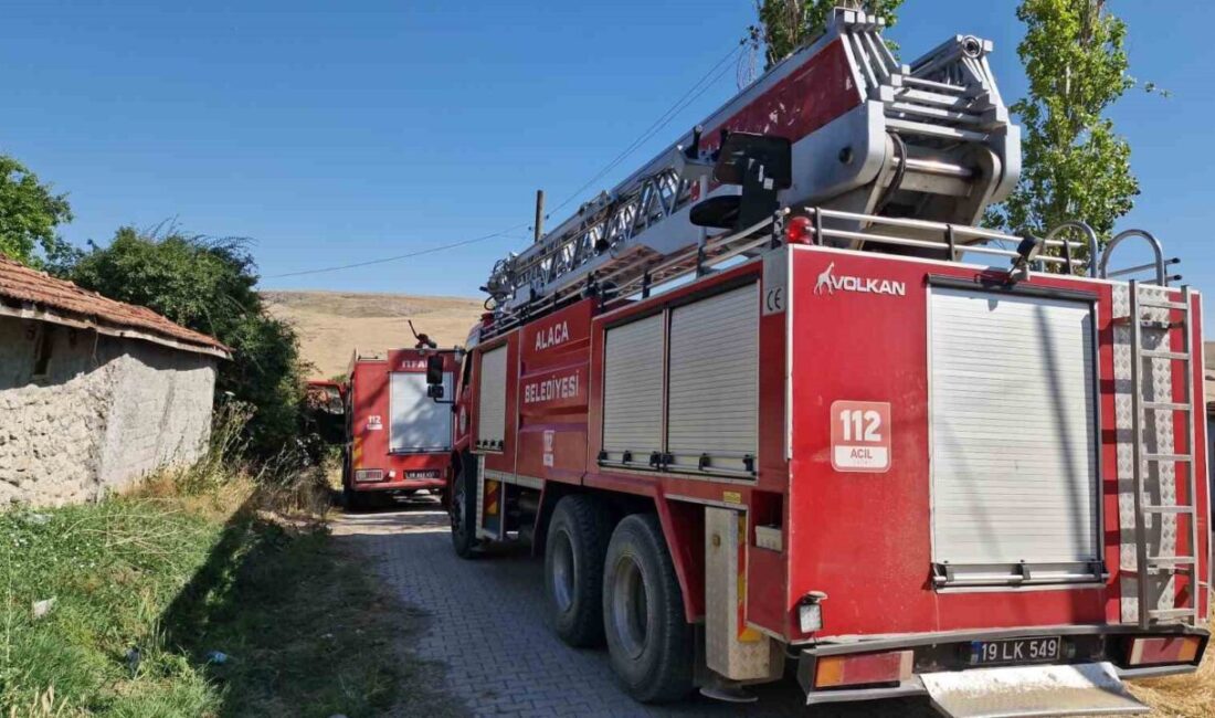Alevlere teslim olan 3 ev ve 160 dönüm arazi zarar gördü, 2 kişi gözaltına alındı Çorum'un Alaca ilçesine bağlı