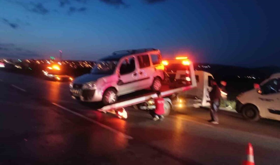 Ankara'nın Elmadağ ilçesinde hafif ticari aracın arıza yapması sonucu zincirleme