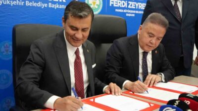 Antalya ve Manisa Büyükşehir Belediyeleri arasında imzalanan işbirliği protokolü ile
