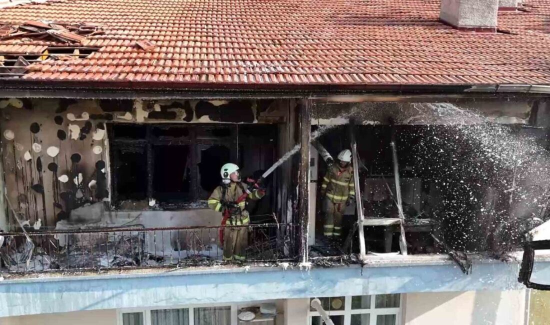 Kırıkkale'deki apartman Yangınında piknik tüpü patladı ve dumandan etkilenen bir