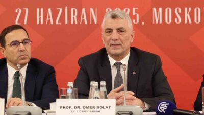 Ticaret Bakanı Ömer Bolat, Rusya temasları kapsamında yerli iş insanlarıyla
