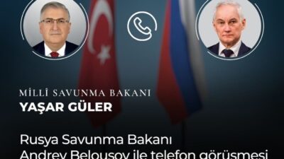 Milli Savunma Bakanı Yaşar Güler, Rusya Savunma Bakanı Andrey Belousov'la