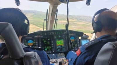Ankara'da alınan bayram tatili tedbirleri kapsamında helikopter destekli trafik kontrolleri