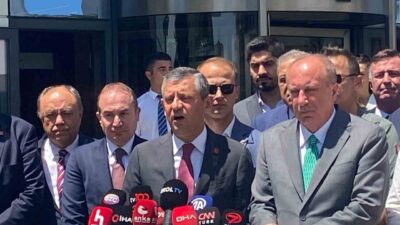 CHP Genel Başkanı Özgür Özel, Memleket Partisi lideri Muharrem İnce'yi