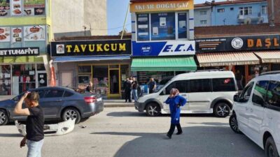 Alaca ilçesinde meydana gelen zincirleme trafik kazasında, U dönüşü yapmak