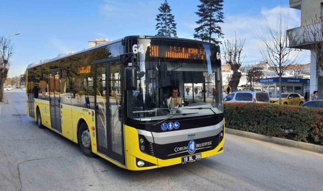 Çorum Belediyesi, Kurban Bayramı'nın ilk iki gününde ücretsiz toplu taşıma