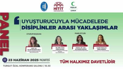 Çorum'da Çorum Belediyesi, Hitit Üniversitesi ve Yeşilay tarafından düzenlenecek panelde