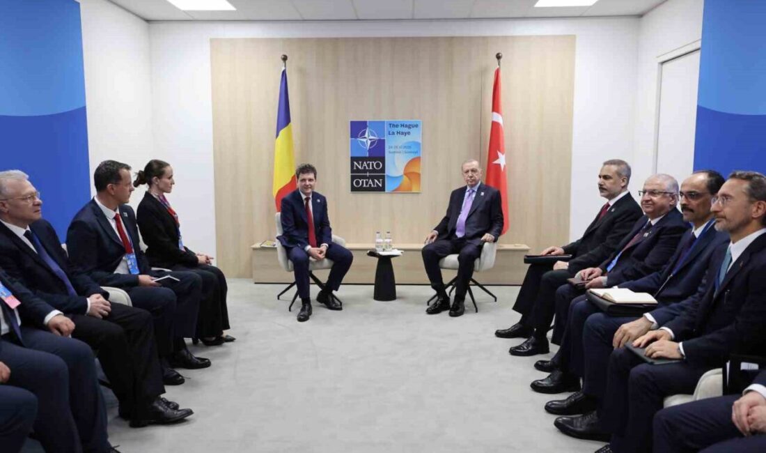 Cumhurbaşkanı Erdoğan, NATO Zirvesi sırasında Lahey'de Nicusor Dan ile bir