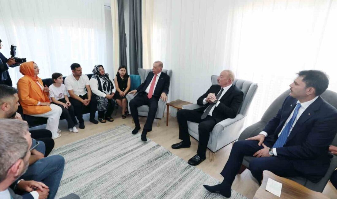 Cumhurbaşkanı Erdoğan ve Azerbaycan Cumhurbaşkanı Aliyev, depremzede aile ziyaretinin ardından