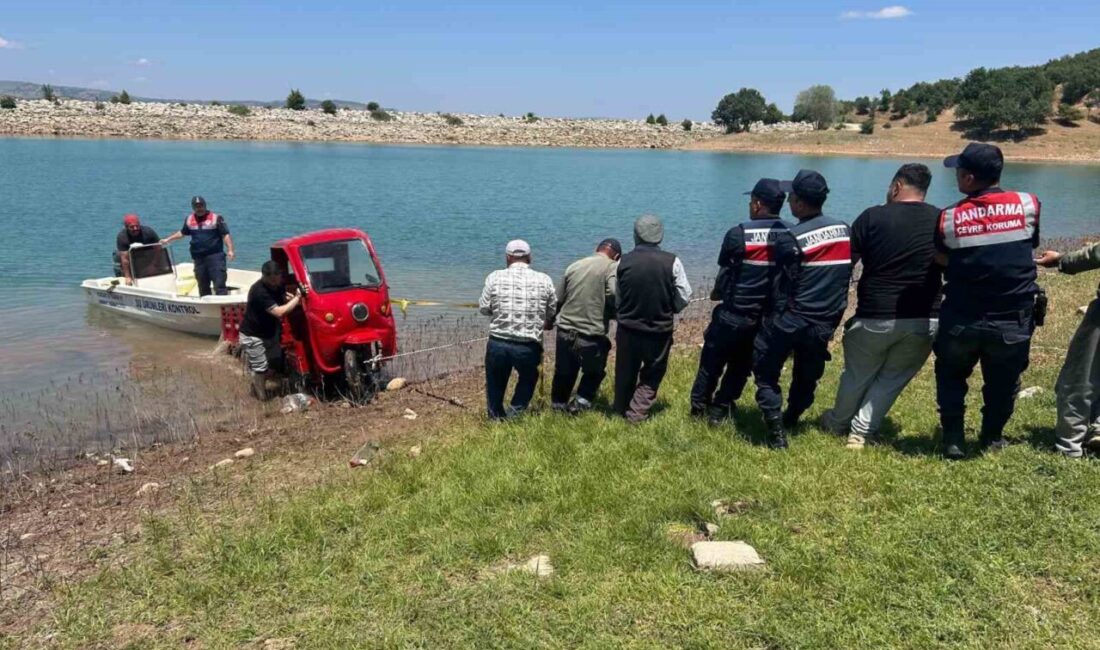 Yozgat'ın Aydıncık ilçesinde baraja düşen bir vatandaşa Jandarma yardım elini