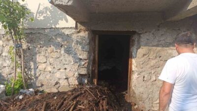 Çorum’un Osmancık ilçesinde bir evin bodrum katında çıkan yangın, itfaiye