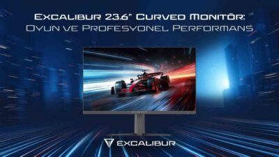 Casper'ın Excalibur 23.6’’ Curved Monitör'ü 200Hz yenileme hızı ve 1ms