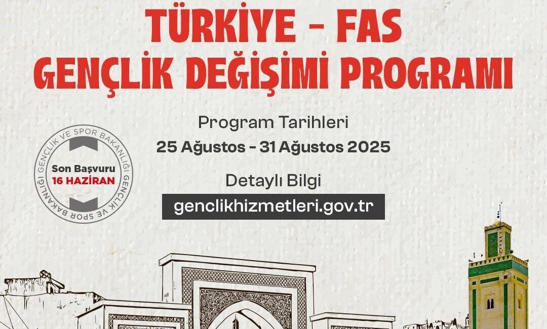 Gençlik ve Spor Bakanlığı Türkiye-Fas Gençlik Değişimi Programı başvurularının başladığını