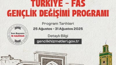 Gençlik ve Spor Bakanlığı Türkiye-Fas Gençlik Değişimi Programı başvurularının başladığını