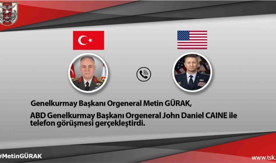 Genelkurmay Başkanı Gürak, ABD’li mevkidaşı ile görüştü Türkiye'nin Genelkurmay Başkanı Orgeneral