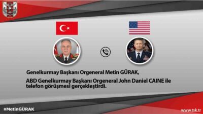 Türkiye'nin Genelkurmay Başkanı Orgeneral Metin Gürak, ABD Genelkurmay Başkanı Orgeneral