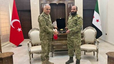 Orgeneral Metin Gürak, Şam'da Suriye Savunma Bakanı Tümgeneral Murhaf Abu