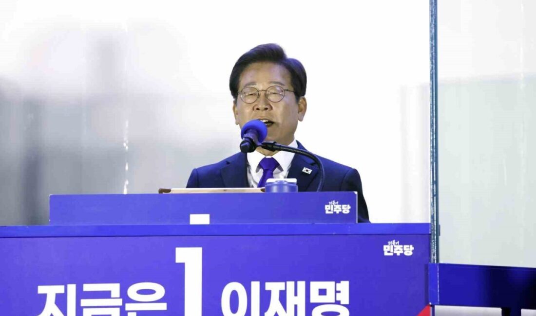 Güney Kore'deki devlet başkanlığı seçimlerinde Demokratik Parti adayı Lee Jae-myung