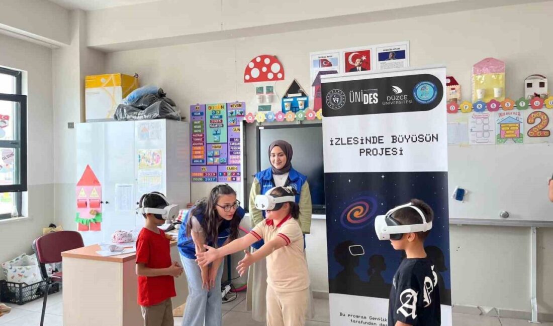 Düzce Üniversitesi Sınıf Öğretmenliği öğrencilerinin hazırladığı 'İzlesin de Büyüsün Projesi'