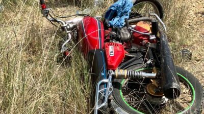 Kırıkkale-Kırşehir karayolunda meydana gelen kazada R.O. isimli sürücü, motosikletini kontrol