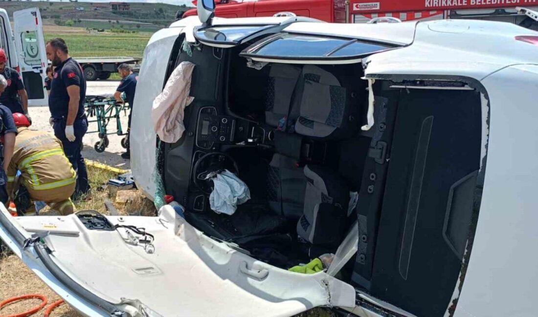 Kırıkkale’de otomobil şarampole devrildi: 2 yaralı Kırıkkale'de meydana gelen kazada