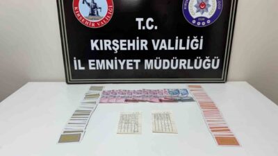 Kırşehir'de kumar oynayan 4 kişiye toplam 36 bin 988 lira