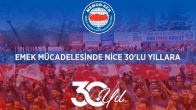 Memur-Sen Genel Başkanı Ali Yalçın, Memur-Sen'in 30. yıl dönümünde başlattıkları