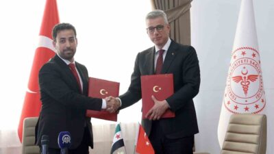 Sağlık Bakanı Kemal Memişoğlu, Suriye Sağlık Bakanı Nizal el-Ali ile