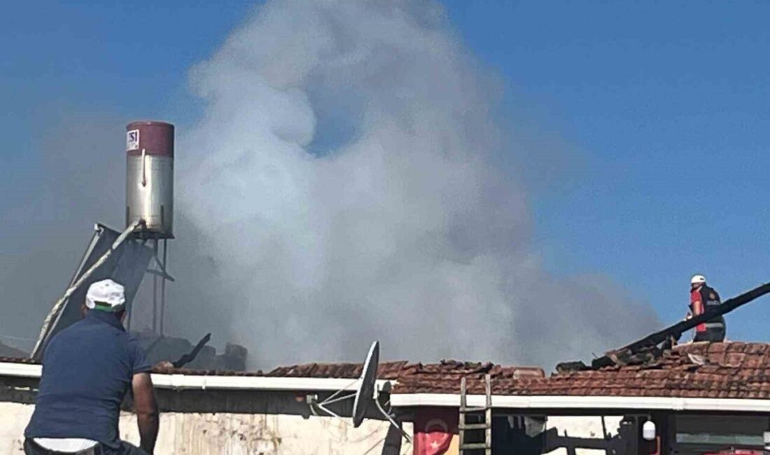 Saraykent’te çıkan yangında ahır kullanılamaz hale geldi Yozgat'ın Saraykent ilçesindeki Çiçekli