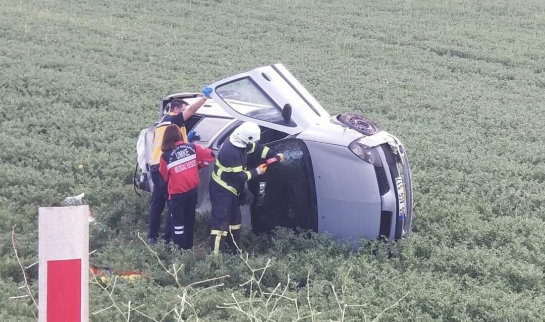 Takla atan otomobil hurdaya döndü: 1 yaralı Çorum'un Alaca ilçesinde meydana