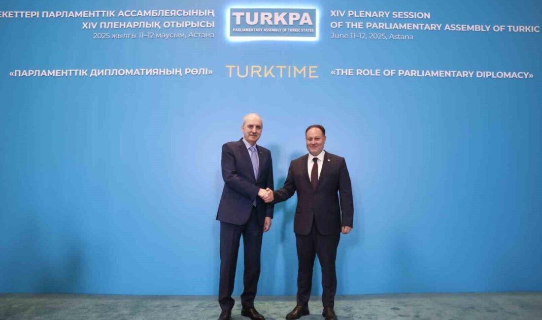 KKTC Cumhuriyet Meclisi Başkanı Ziya Öztürkler ile TBMM Başkanı Numan