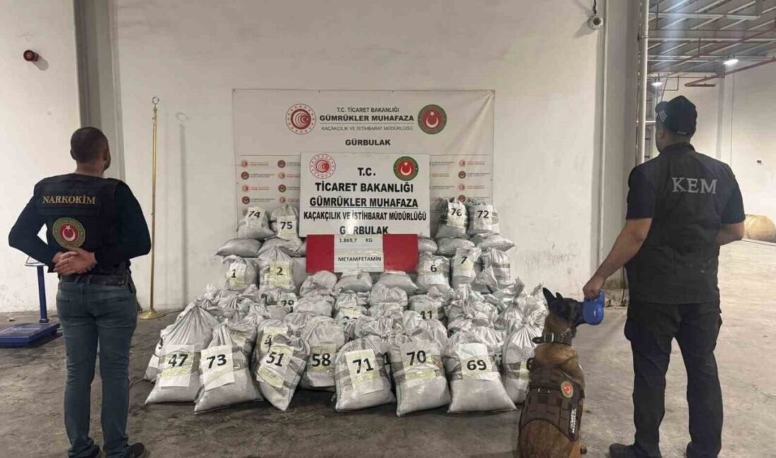 Ağrı Gürbulak Gümrük Kapısı'nda yapılan operasyonda 1 ton 870 kilogram