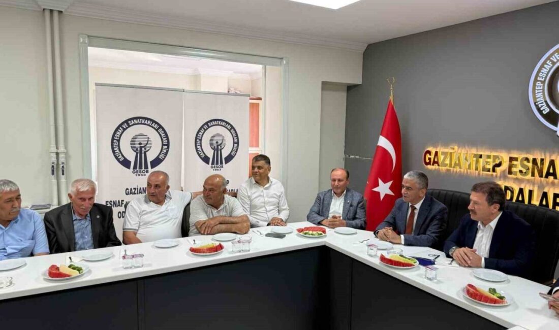 TŞOF Genel Başkanı Mehmet Yiğiner, Gaziantep’te esnaf ve sanatkarların sorunlarını