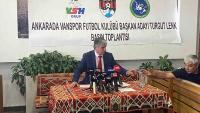 Vanspor FK Başkan Adayı Turgut Lenk, Ankara'da basın mensuplarıyla buluşarak