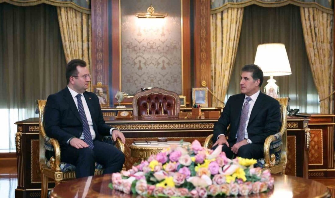 Türkiye’nin Erbil Başkonsolosu Topçu, IKBY Başkanı Barzani ile görüştü IKBY Başkanı Neçirvan Barzani,