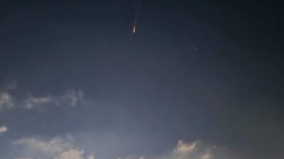 İsrail ordusu, Yemen'den fırlatılan füzenin hava savunma sistemi tarafından engellendiğini
