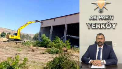 Yerköy’de uzun yıllardır hizmet veren eski kapalı spor salonunun yıkımına