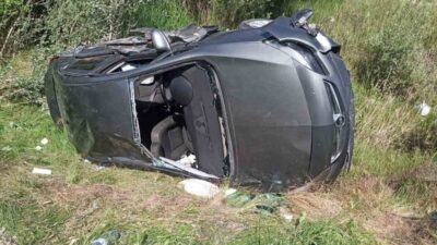 Yozgat'ta Topçu köyünde meydana gelen trafik kazasında H.D. ve İ.Ş.