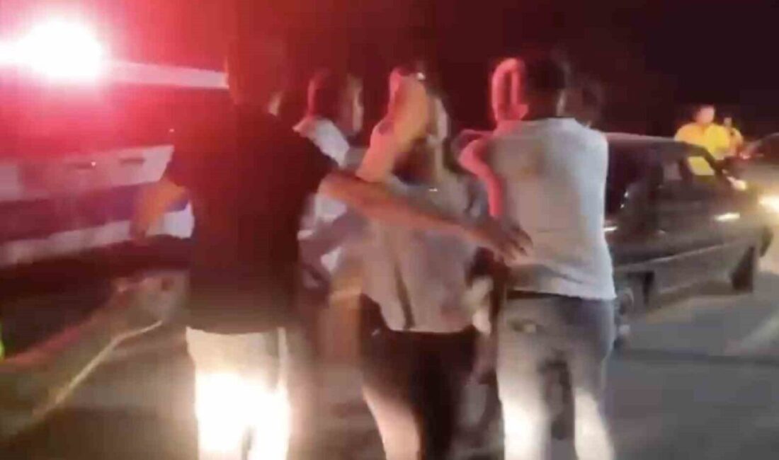 Çorum'da polis denetimini görüntülemek isteyen basın mensubu, alkollü sürücünün kızı