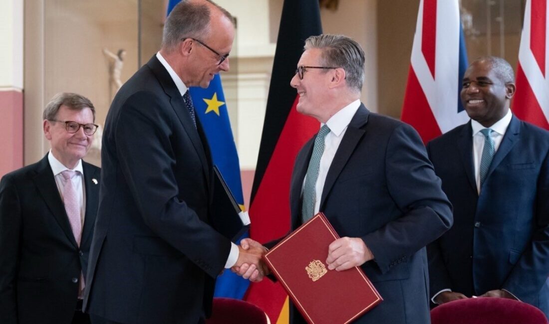 Almanya Başbakanı Friedrich Merz, İngiltere Başbakanı Keir Starmer ile gerçekleştirdiği