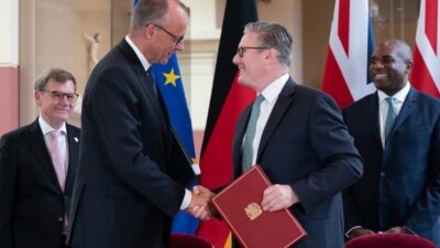 Almanya Başbakanı Friedrich Merz, İngiltere Başbakanı Keir Starmer ile gerçekleştirdiği
