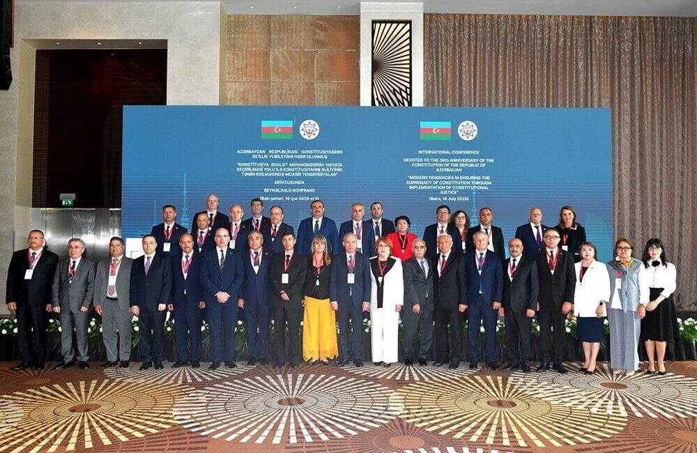 Anayasa Mahkemesi Başkanı Kadir Özkaya, Azerbaycan'da düzenlenen uluslararası konferansta Anayasa