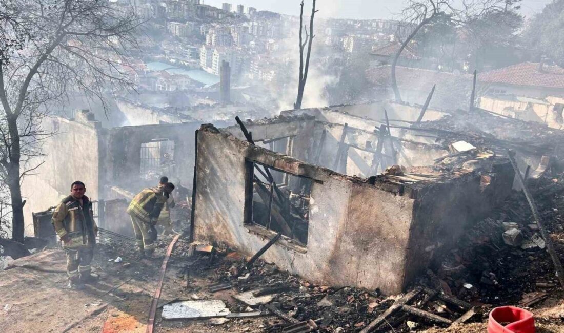 Ankara Mamak ilçesindeki yangın itfaiye ekiplerince kontrol altına alındı. 4