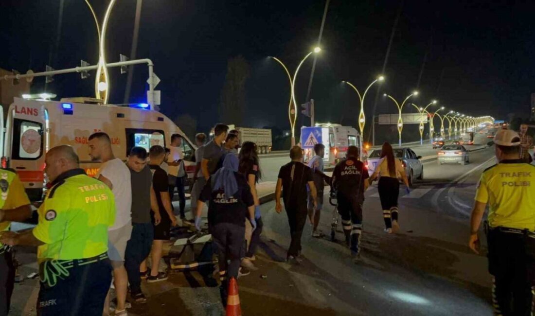Polatlı'da ters yöne giren araç, kırmızı ışıkta bekleyen motosiklete çarptı.