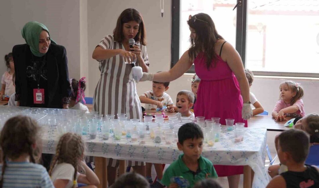 Düzce Bilim Merkezi, yaz etkinliklerinde 4-8 yaş arası 130 çocuğa